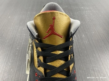 Cheap SoftTouch 3832 Gold 3 Retro Black CK9246- Cement Jordan 1015